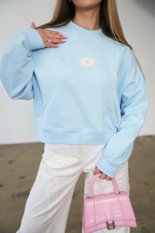 BLUZA DAMSKA BG CATCH | BŁĘKIT