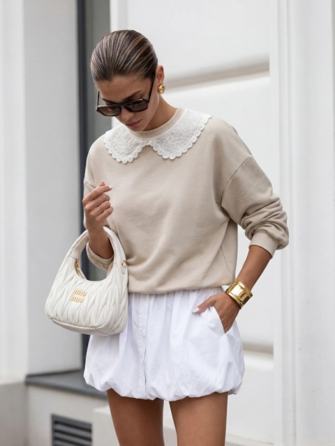 Bluza EMILI beżowa COCOMORE