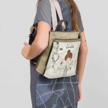 Kwadratowy plecak damski - ANEKKE SOPHIA 42805-233