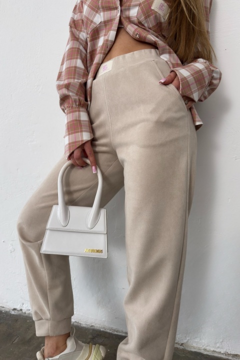 SPODNIE DAMSKIE BG SCANDAL | BEŻOWY