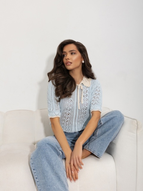 Sweter KATE COCOMORE błękitny