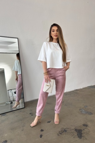 T-SHIRT DAMSKI BG ESME | BIAŁY