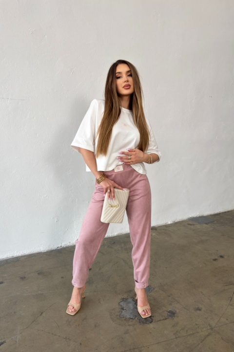 T-SHIRT DAMSKI BG ESME | BIAŁY