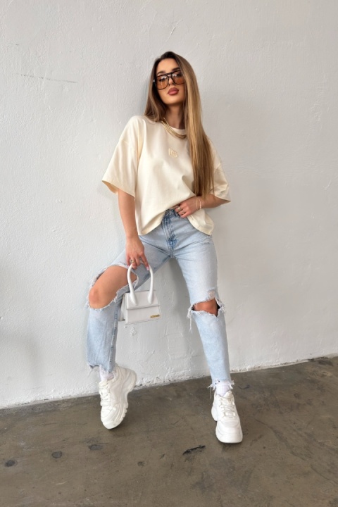 T-SHIRT DAMSKI BG OCEAN | WANILIOWY