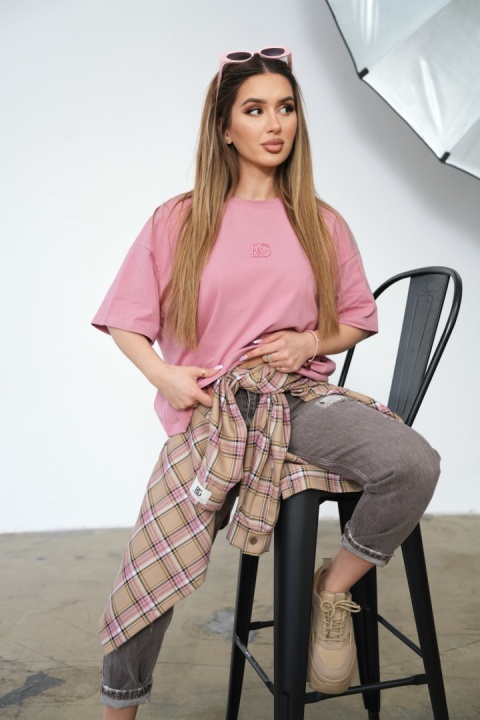 T-SHIRT DAMSKI BG OCEAN | ZGASZONY RÓŻ