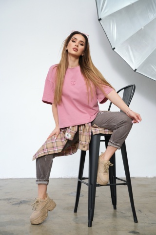 T-SHIRT DAMSKI BG OCEAN | ZGASZONY RÓŻ