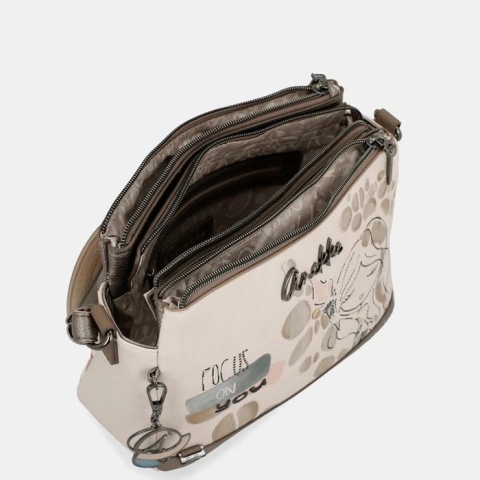 Torebka damska trzykomorowa - ANEKKE MUSE OLYMPIA 42743-184