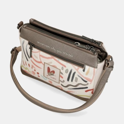 Torebka damska trzykomorowa - ANEKKE MUSE OLYMPIA 42743-184