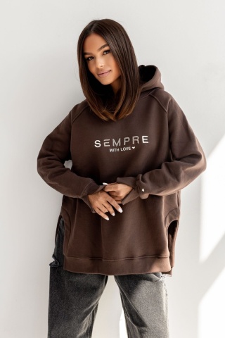 BLUZA Sempre RUBY CZEKOLADOWA