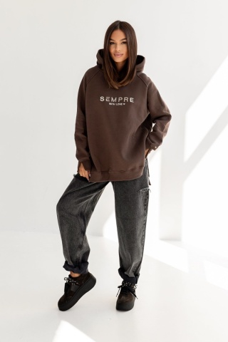 BLUZA Sempre RUBY CZEKOLADOWA