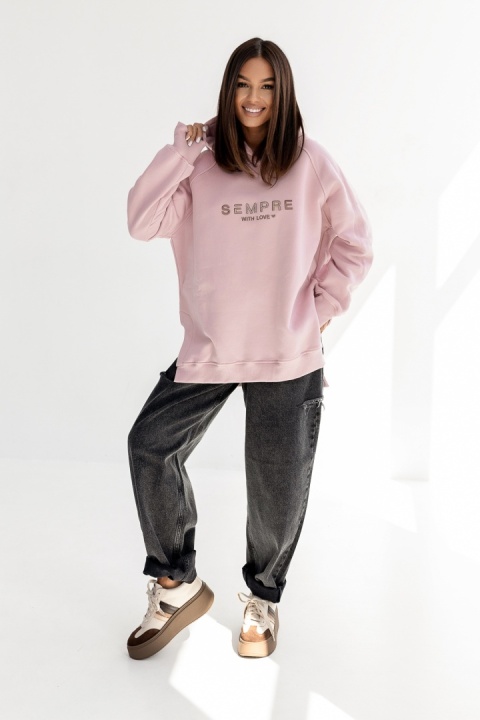 BLUZA Sempre RUBY PUDROWY RÓŻ