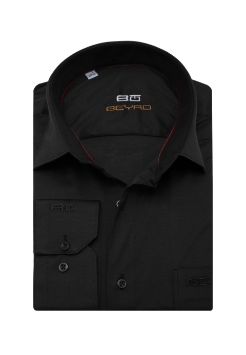 Koszula męska BEYRO BH 100 czarna