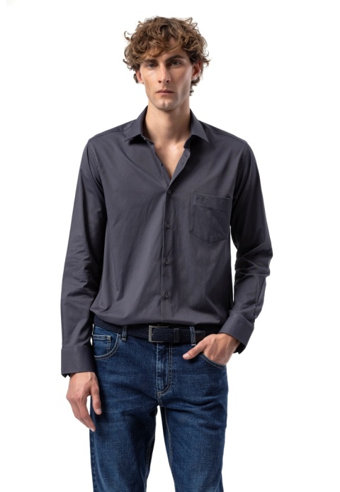 Koszula męska BEYRO BH 100 szara