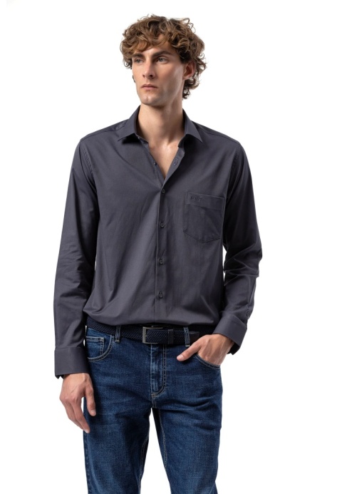 Koszula męska BEYRO BH 100 szara