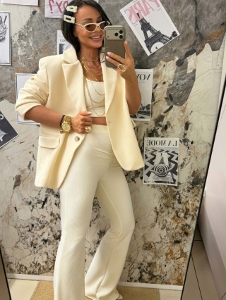 Marynarka Slay oversize -Vanilia