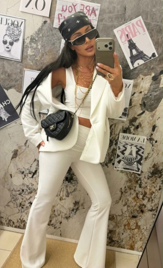 Marynarka Slay oversize -Ecru