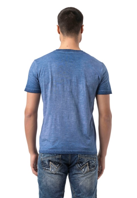 Męska koszulka CIPO BAXX CT810 NAVY BLUE