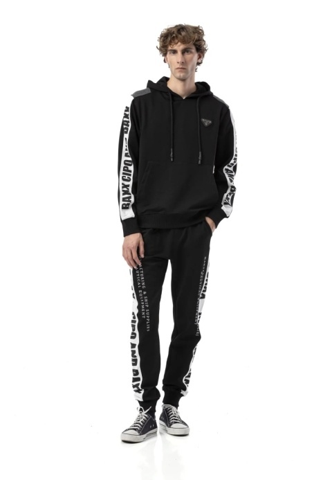 Męski komplet dresowy CIPO BAXX CLR162 black