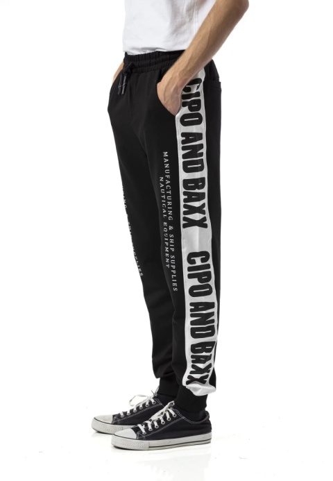 Męski komplet dresowy CIPO BAXX CLR162 black