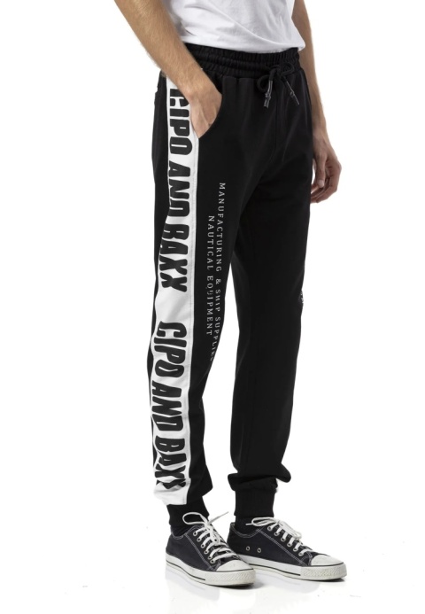 Męski komplet dresowy CIPO BAXX CLR162 black