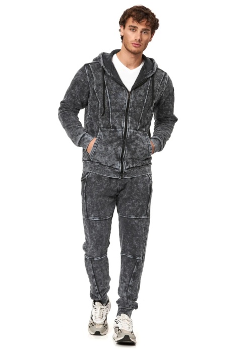 Męski komplet dresowy CIPO BAXX CLR165 antracit