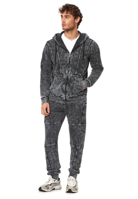 Męski komplet dresowy CIPO BAXX CLR165 antracit