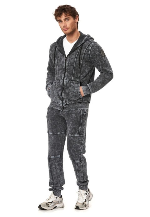 Męski komplet dresowy CIPO BAXX CLR165 antracit