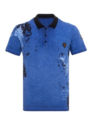 T-shirt męski niebieski CT798 Cipo Baxx