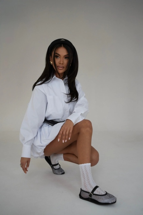 Sukienka koszulowa -biała