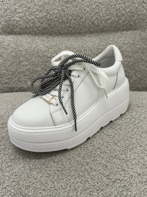 Skórzane sneakersy damskie Białe GD-XW-1041-1