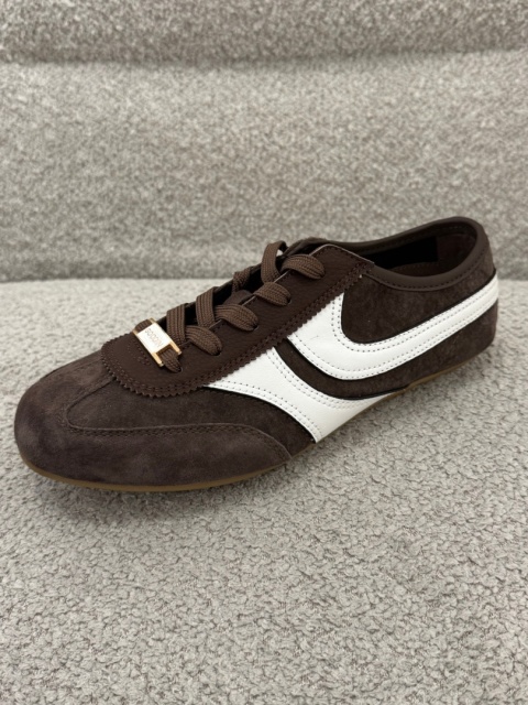 Skórzane sneakersy damskie COFFEE GD-XW-1040