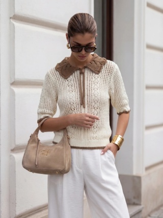 Sweter KATE COCOMORE śmietankowy