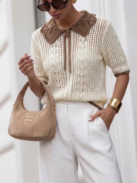 Sweter KATE COCOMORE śmietankowy