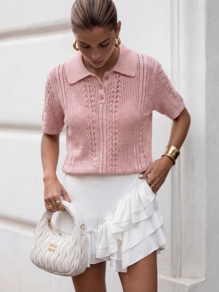 Sweter Premium Nymera Różowy yarn