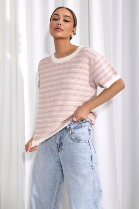 Sweter Soreya różowy puder cocomore