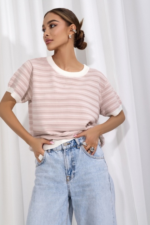 Sweter Soreya różowy puder cocomore