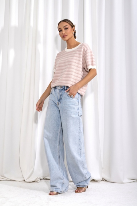 Sweter Soreya różowy puder cocomore