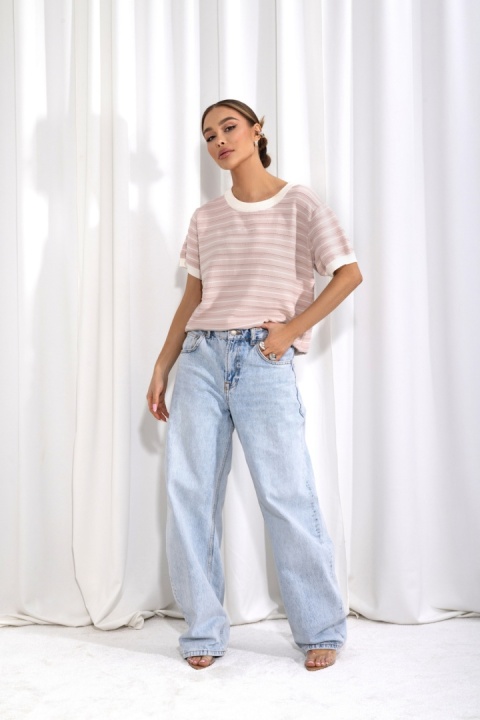 Sweter Soreya różowy puder cocomore