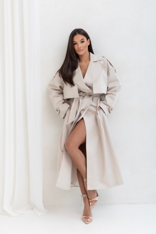 TRENCZ INES BEŻOWY Sempre