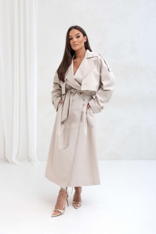 TRENCZ INES BEŻOWY Sempre