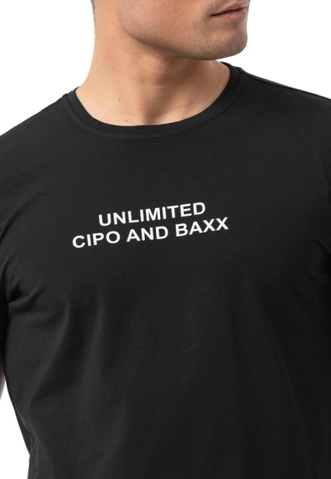 Tshrt męski CIPO BAXX CT827 BLACK