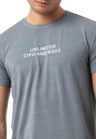 Tshrt męski CIPO BAXX CT827 GREY