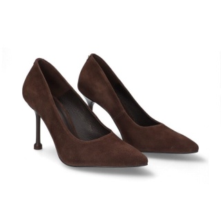 CZEKOLADOWE CZÓŁENKA NA SZPILCE 5977/015