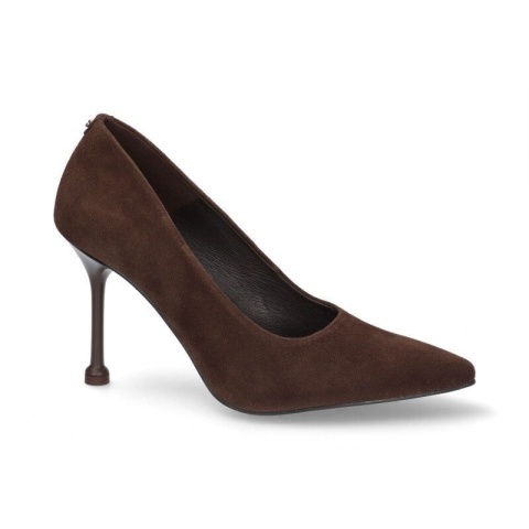 CZEKOLADOWE CZÓŁENKA NA SZPILCE 5977/015