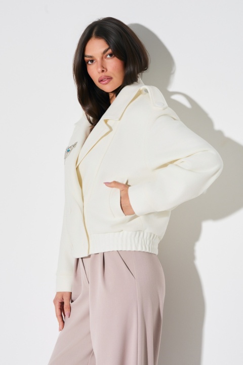 DWURZĘDOWA KURTKA Z BROSZKĄ