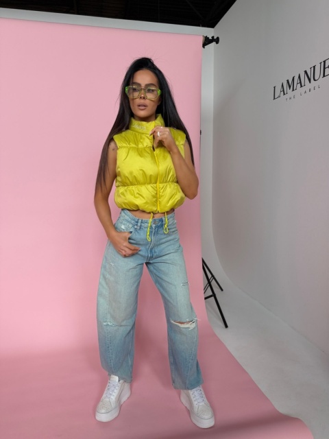 Kamizelka CLEAR limonka LA MANUEL