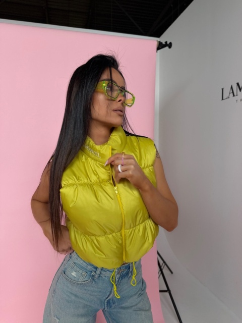 Kamizelka CLEAR limonka LA MANUEL