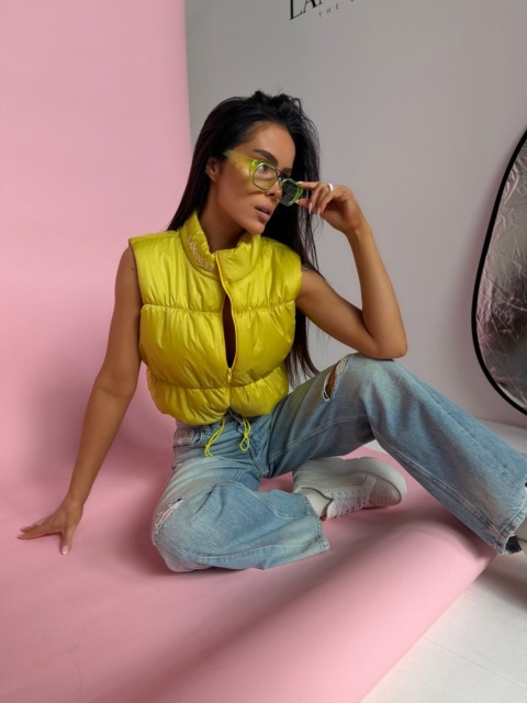 Kamizelka CLEAR limonka LA MANUEL