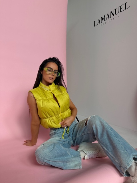 Kamizelka CLEAR limonka LA MANUEL