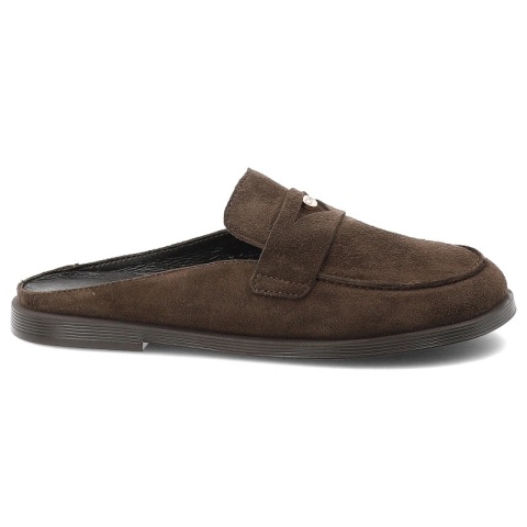 Klapki damskie Chebello czekoladowa